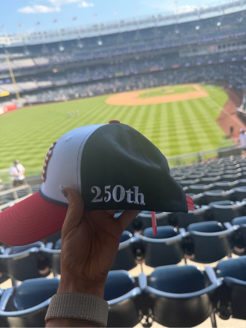 Yankees American flag stars and stripes 250 hat - Picture 2 of 4